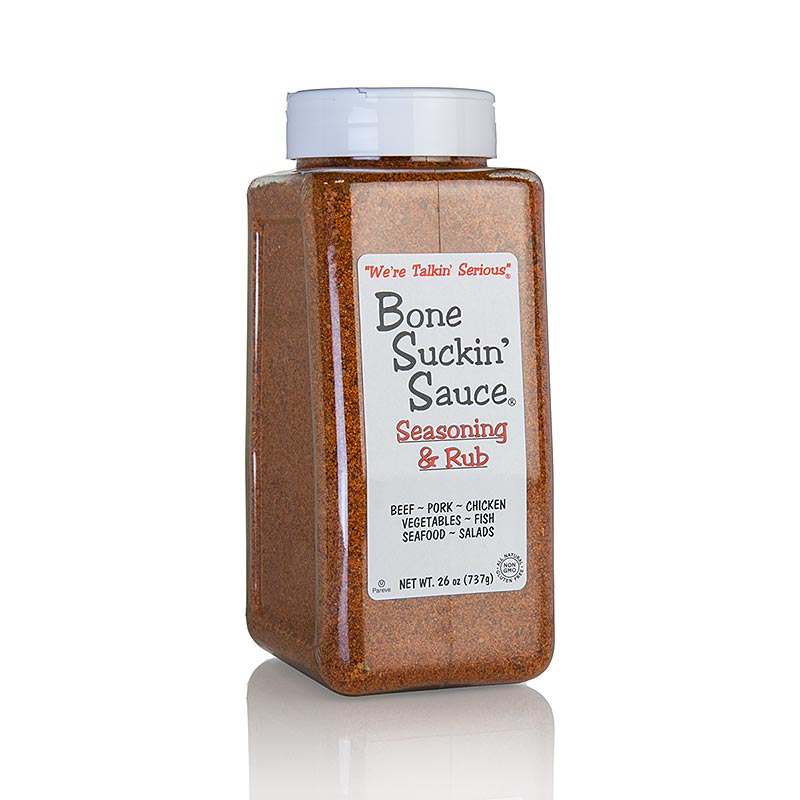 Bone Suckin` Regular Seasoning & Rub`, BBQ Gewürzzubereitung, Ford`s Food - 737 g - Pe-dose