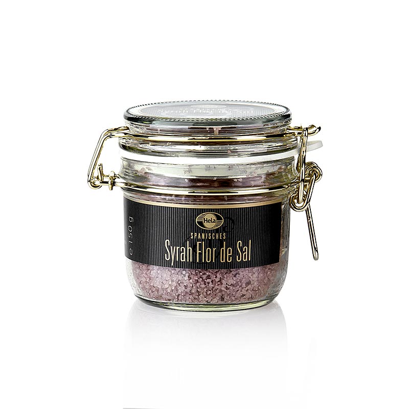 Spanisches Syrah Flor de Sal, Meersalz, von Hela - 150 g - Glas Spanisches Syrah Flor de Sal, Meersalz, von Hela - 150 g - Glas