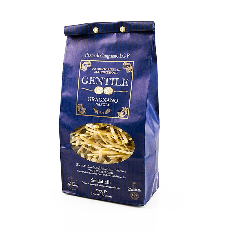 Pastificio Gentile Gragnano IGP - Scialatielli, trukket bronse - 500 g - pakke