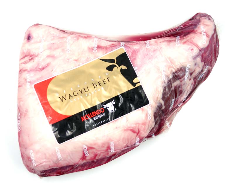 Tri Tip Mayor pedaco de Wagyu do Chile, BMS 6-12, carne bovina / Agricola Mollendo SA - aproximadamente 1,0 kg - vacuo