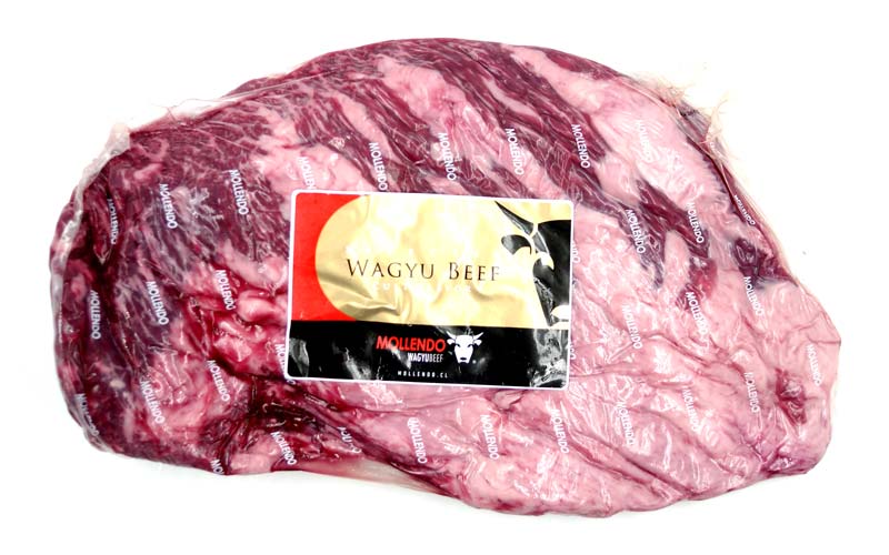 Steak flank dari Wagyu dari Chile BMS 6-12, daging lembu, daging / Agricola Mollendo SA - lebih kurang 1 kg - vakum