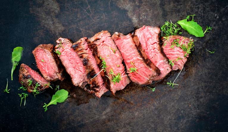 Isi daging lembu Wagyu dari Chile, BMS 6-7, tanpa rantai, daging lembu, daging / Agricola Mollendo SA - lebih kurang 2.5 kg - vakum
