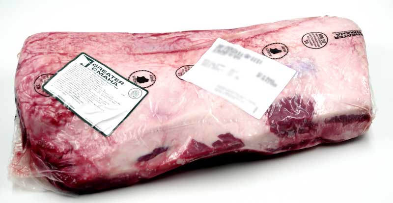 Rosbife sem cadeia US Prime Beef, carne bovina, carne, Greater Omaha Packers de Nebraska - aproximadamente 5 kg - vacuo