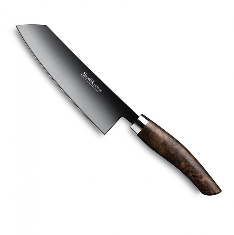 Cuchillo de chef Nesmuk Janus, 140 mm, mango de nogal - 1 pieza - caja