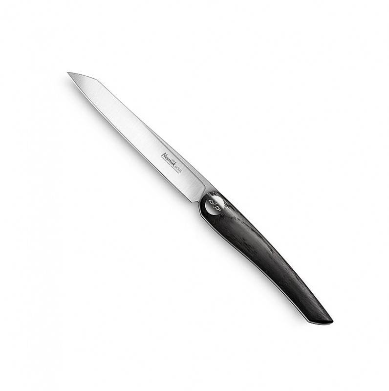 Cuchillo para carne y mesa Nesmuk Soul, roble pantano - 2 piezas - caja