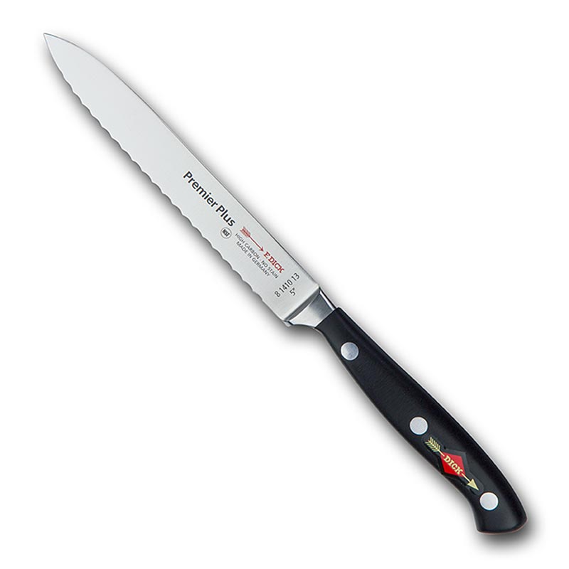 Coltello multiuso serie Premier Plus con filo seghettato, 13 cm, SPESSORE - 1 pezzo - 