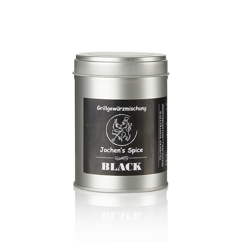 Jochens Spice BLACK, Gewürzmischung Pfeffer und Salz - 120 g - Karton Jochens Spice BLACK, Gewürzmischung Pfeffer und Salz - 120 g - Karton