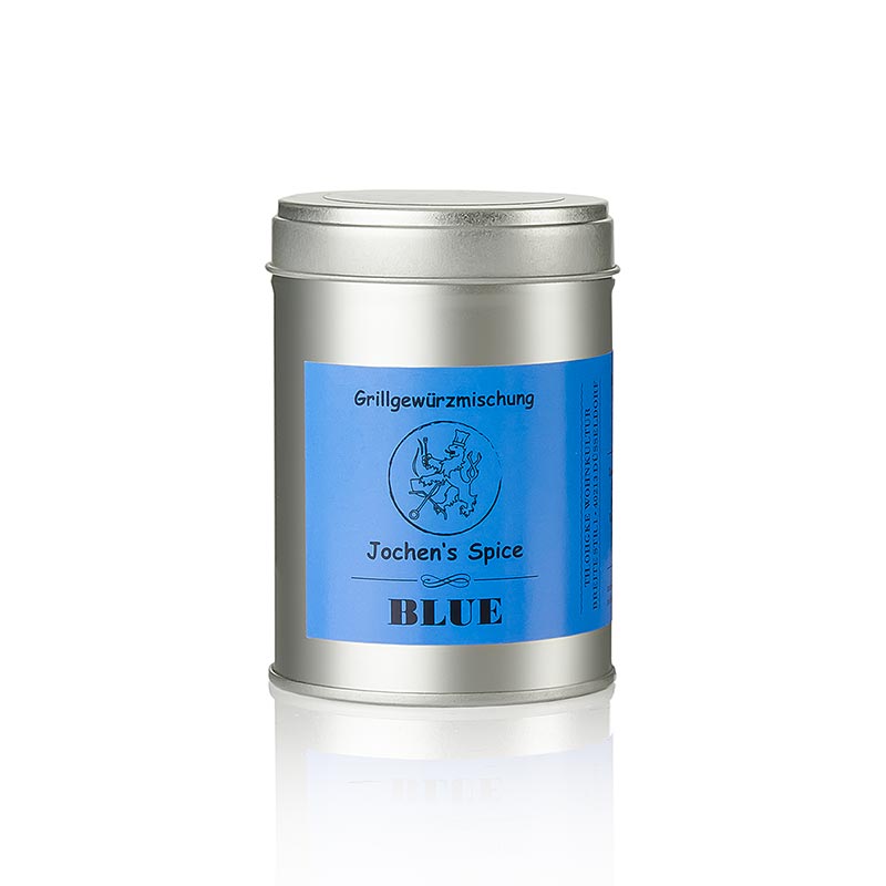 Jochens Spice BLUE, Gewürzmischung für Spareribs - 120 g - Karton Jochens Spice BLUE, Gewürzmischung für Spareribs - 120 g - Karton