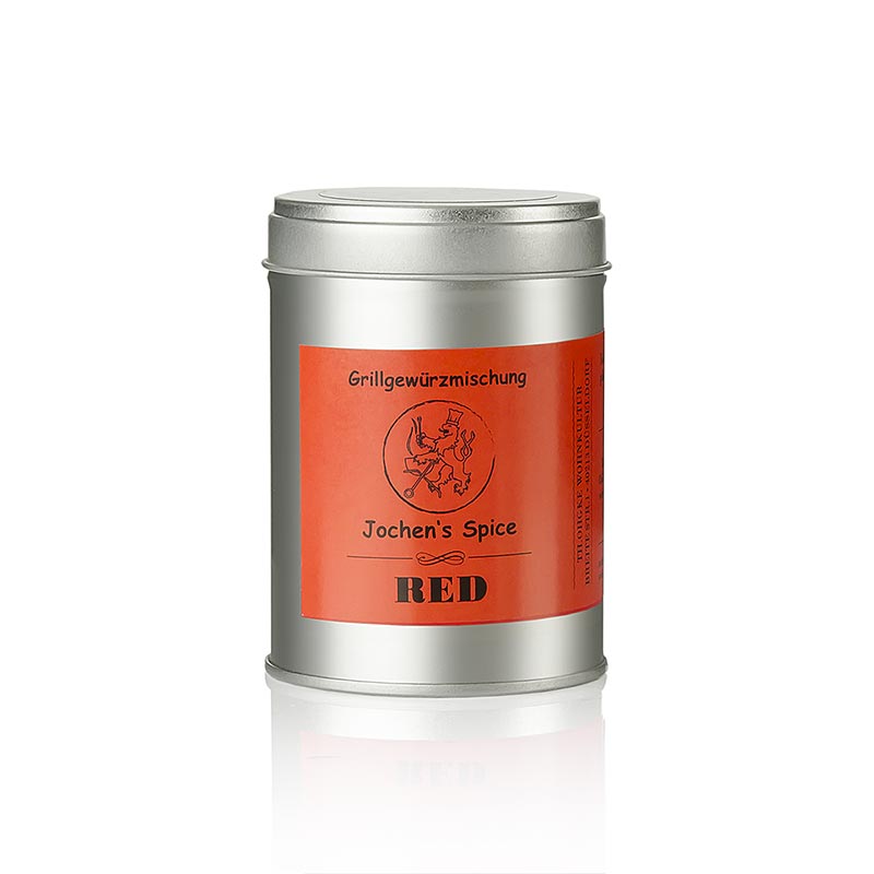 Jochens Spice RED, Gewürzmischung für Schwein und pikantes Geflügel - 120 g - Karton Jochens Spice RED, Gewürzmischung für Schwein und pikantes Geflügel - 120 g - Karton