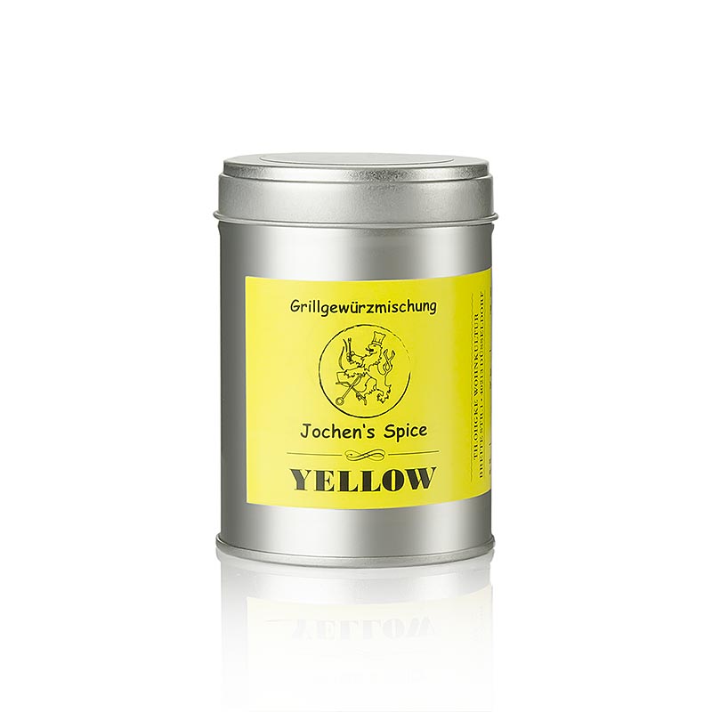 Jochens Spice YELLOW, Gewürzmischung fürFleisch und Fisch - 120 g - Karton Jochens Spice YELLOW, Gewürzmischung fürFleisch und Fisch - 120 g - Karton
