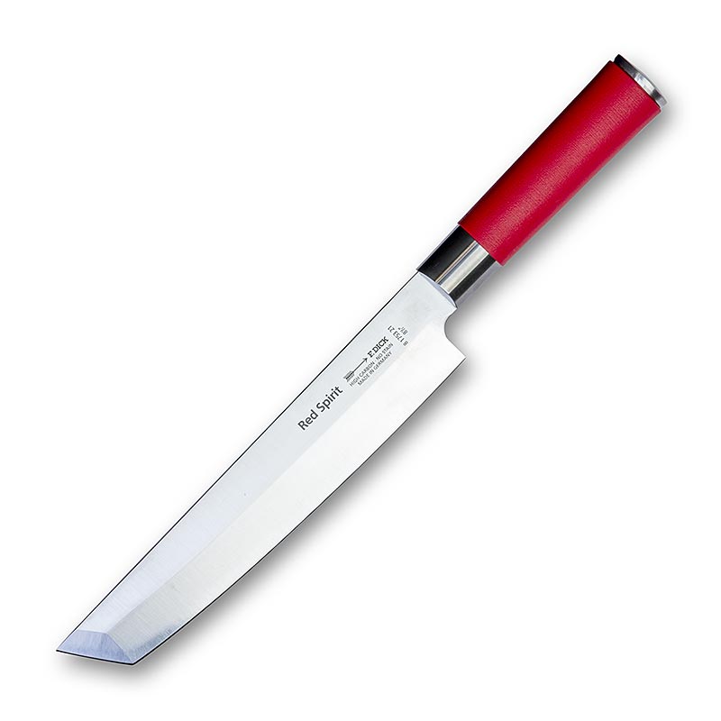 Serie Red Spirit, coltello Tanto, coltello da prosciutto / trinciante, 21 cm, SPESSORE - 1 pezzo - scatola