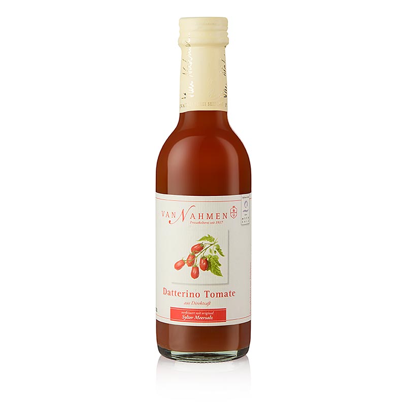 van Nahmen - Datterino tomatjuice, 100% direkte juice - 250 ml - Flaske