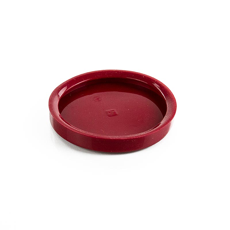 Penutup silikon untuk balang Weck, merah gelap, 80mm - 1 keping - Longgar