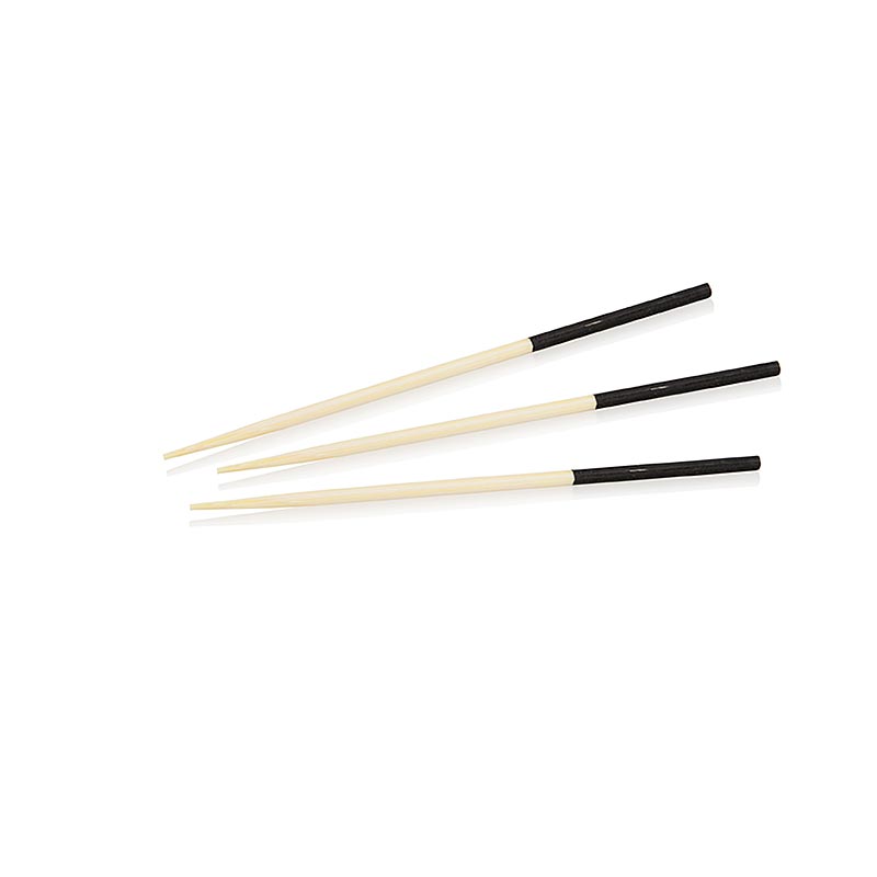 Brochetas de madera, con extremos de color negro, 7 cm - 500 piezas - 