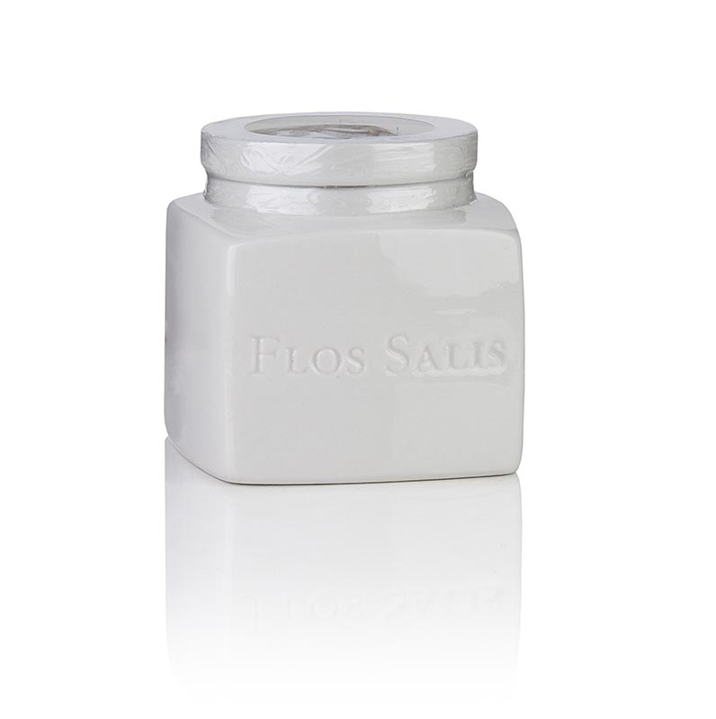 Tisch-Salz-Gefäß Flos Salis®, klein, Flor de Sal-Auslese - 225 g, 1 Stück - Lose Tisch-Salz-Gefäß Flos Salis®, klein, Flor de Sal-Auslese - 225 g, 1 Stück - Lose