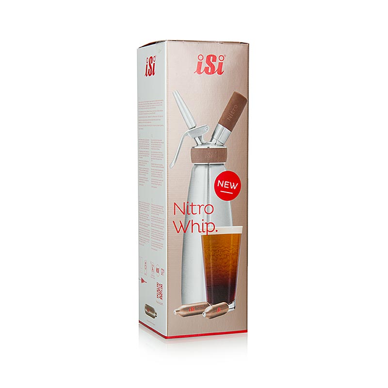 Spruzzatore Espuma completamente in acciaio inossidabile da 1 litro, ISI Nitro Whip (azoto) (1790) - 1 pezzo - Cartone