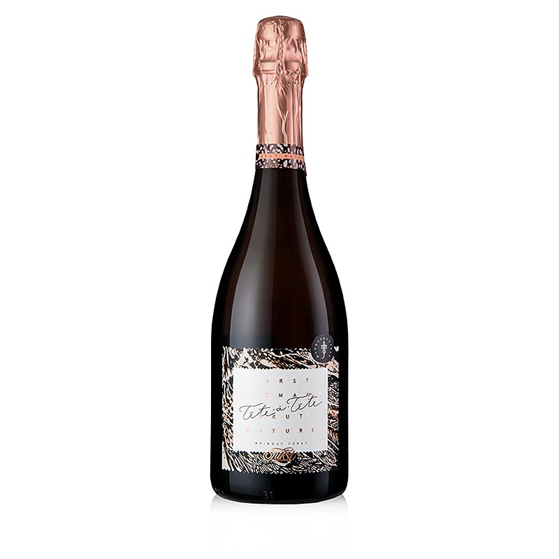 Tete a Tete Cremant, sifat kasar, 13,5% vol., Martin Furst - 750ml - Botol Tete a Tete Cremant, sifat kasar, 13,5% vol., Martin Furst - 750ml - Botol