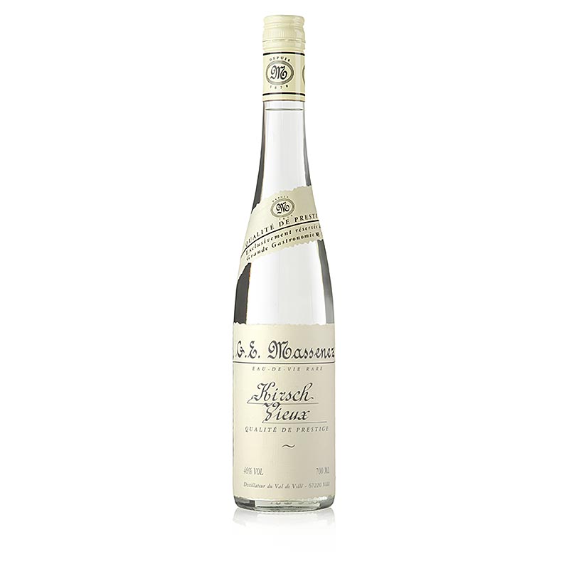 Massenez Eau - de - Vie Kirsch Vieux Prestige, kirsebaer, 46% vol., Alsace - 700 ml - Flaske
