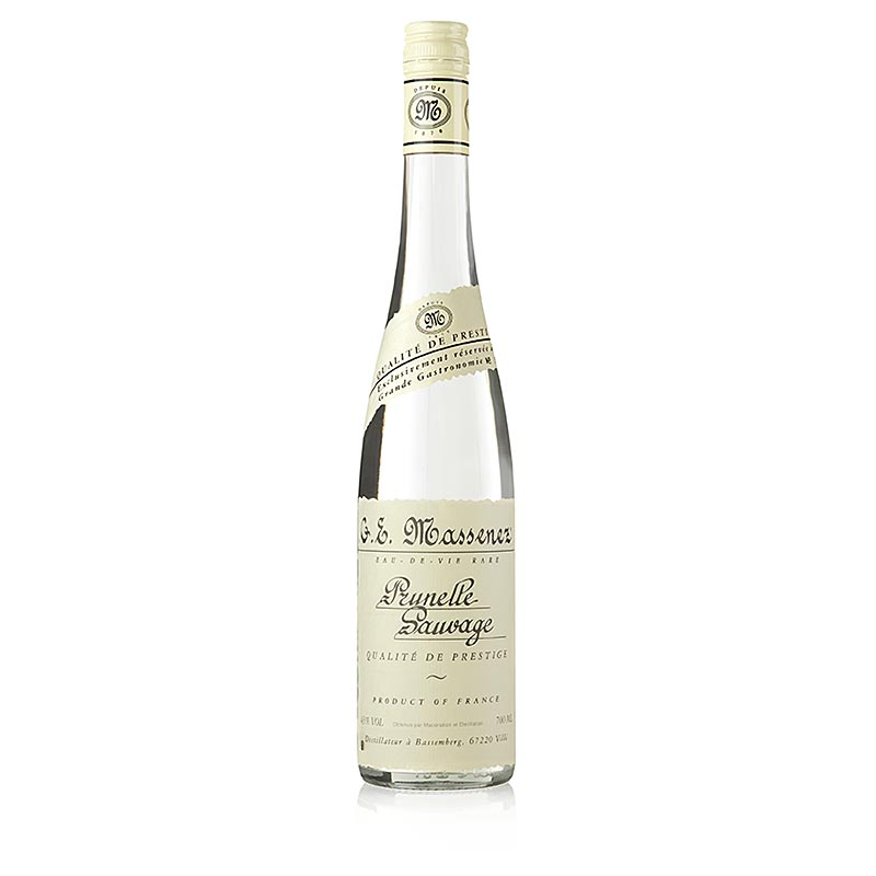 Massenez Eau - de - ViePrunelle Sauvage Prestige, Blackthorn, 43% vol., Alsacia - 700 ml - Ampolla