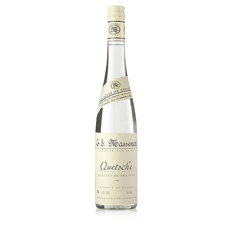 Massenez Eau-de-Vie Quetsch Prestige, ameixa, 46% vol., Alsacia - 700ml - Garrafa