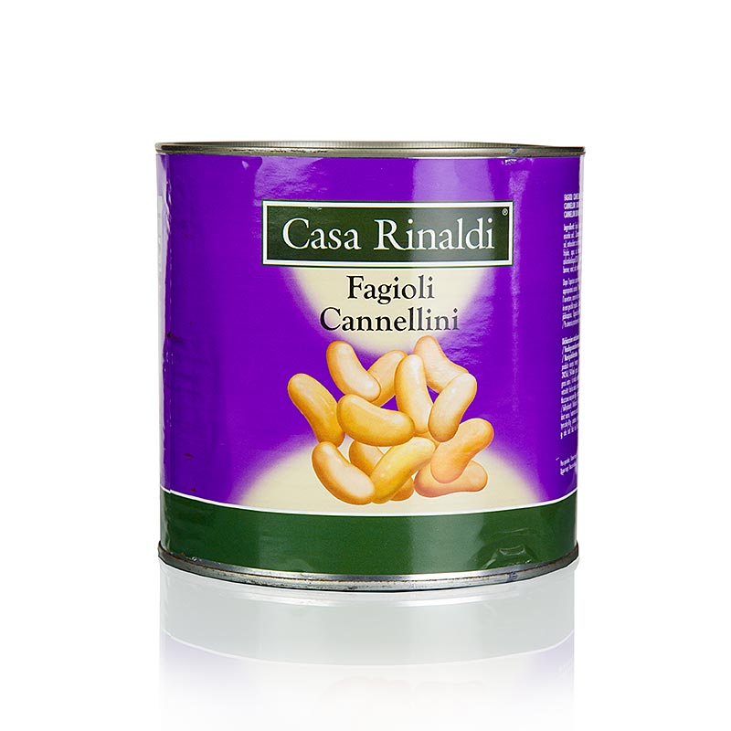 Mongetes Cannellini, blanques, petites - 2,5 kg - llauna