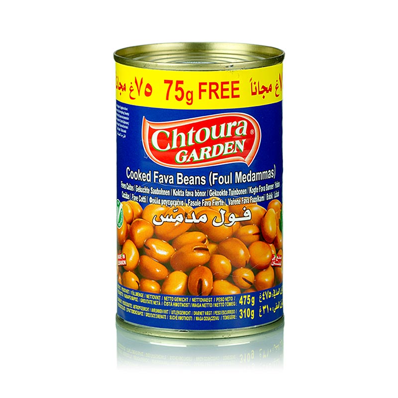 Medammas busuk - Kacang fava, dimasak, Taman Chtoura - 475 gram - Bisa