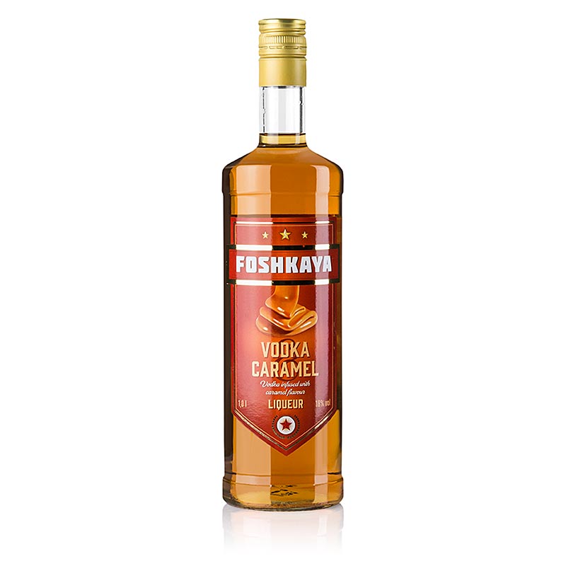 Foshkaya Caramelo, likoer med karamell, 18% vol. - 1 liter - Flaske