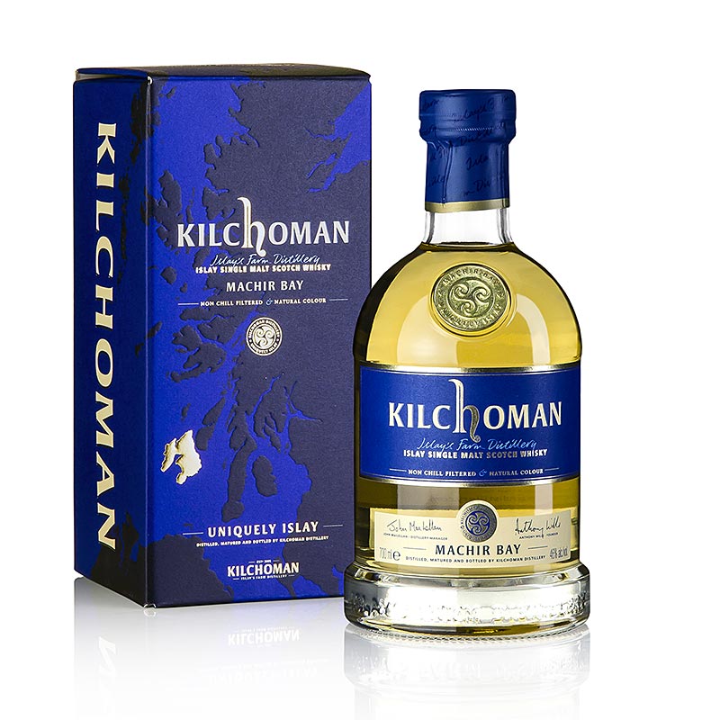 Whisky de pura malta Kilchoman Machir Bay, 46% vol., Islay - 700ml - Botella