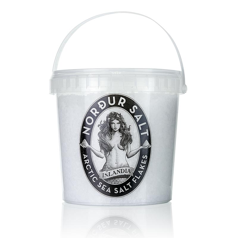 NORDUR, Meersalzflocken aus Island - 850 g - Pe-eimer NORDUR, Meersalzflocken aus Island - 850 g - Pe-eimer