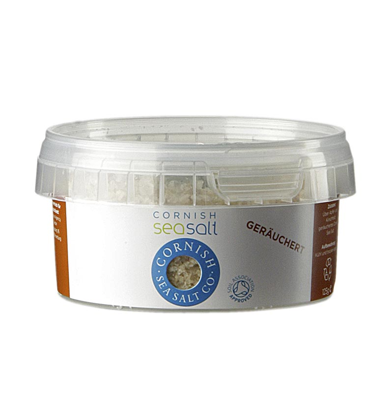 Cornish Sea Salt, geräucherte Meersalzflocken aus Cornwall / England - 125 g - Becher