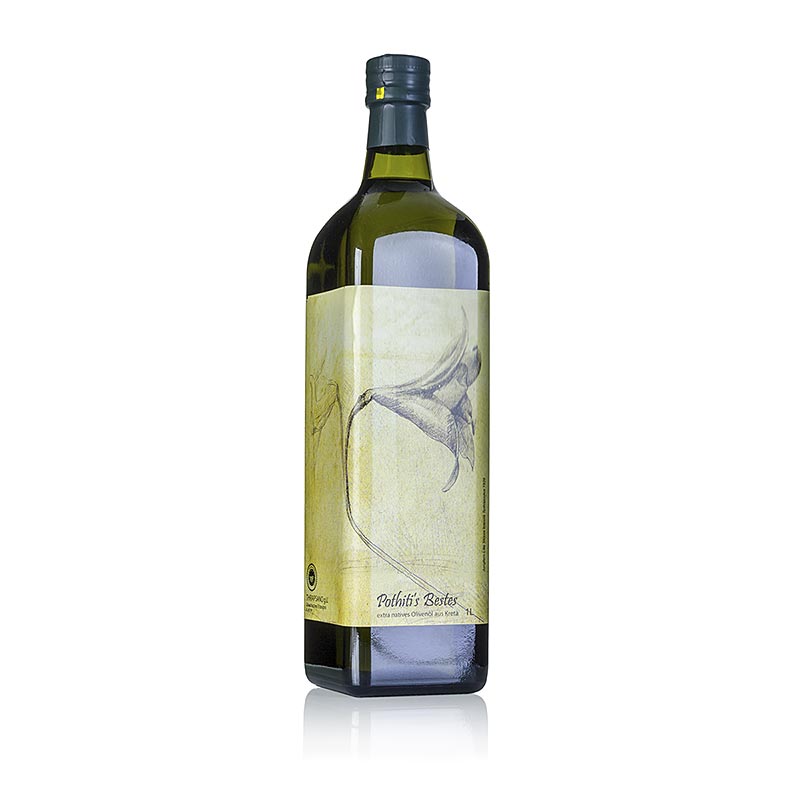 Pothitis Bestes Olivenöl, Extra Nativ, Koroneiki/Psilolia Oliven, Kreta - 1 l - Flasche Pothitis Bestes Olivenöl, Extra Nativ, Koroneiki/Psilolia Oliven, Kreta - 1 l - Flasche