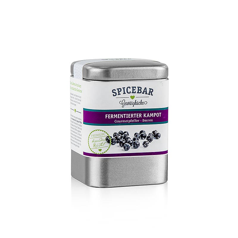 Spicebar - Fermentert Kampot pepper, baer - 60 g - kan