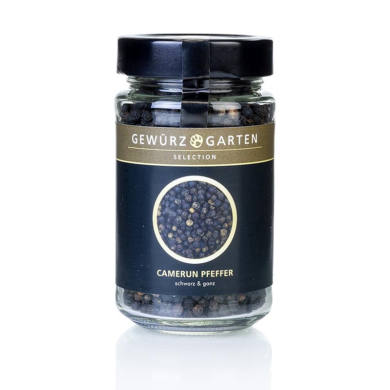 Spice Garden Kamerun peppar, svart, hel - 125 g - Glas