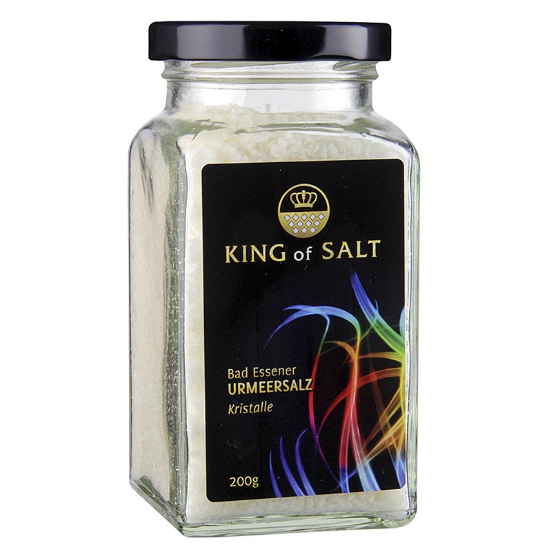 King of Salt - Bad Essener Urmeersalz, grob - 200 g - Glas King of Salt - Bad Essener Urmeersalz, grob - 200 g - Glas