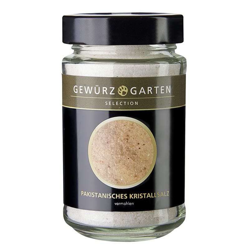 Sal cristalina paquistani Spice Garden, fina - 250 gramos - Vaso