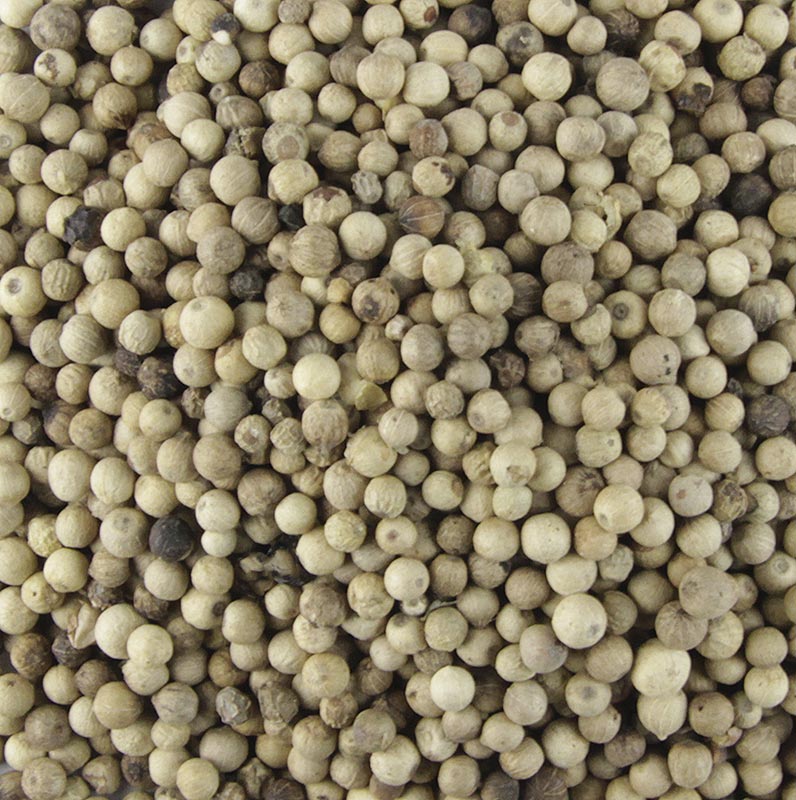 Pebre de jardi d`especies, blanc, sencer - 135 g - Vidre