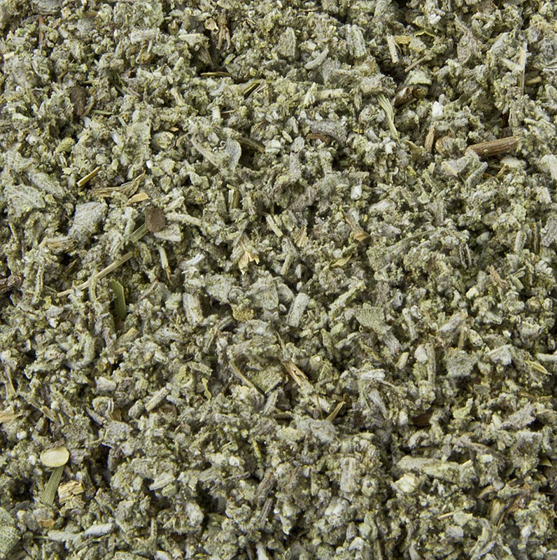 Daun sage taman rempah, keringkan, potong - 40 gram - Kaca