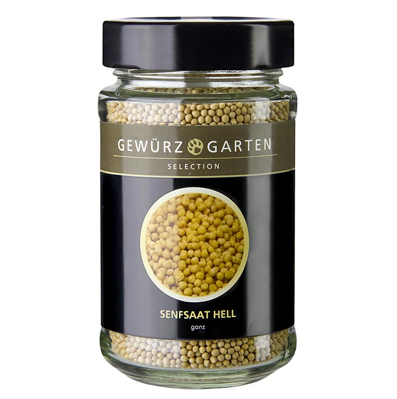 Spice Garden Sinapinsiemenet, kevyet - 160 g - Lasi