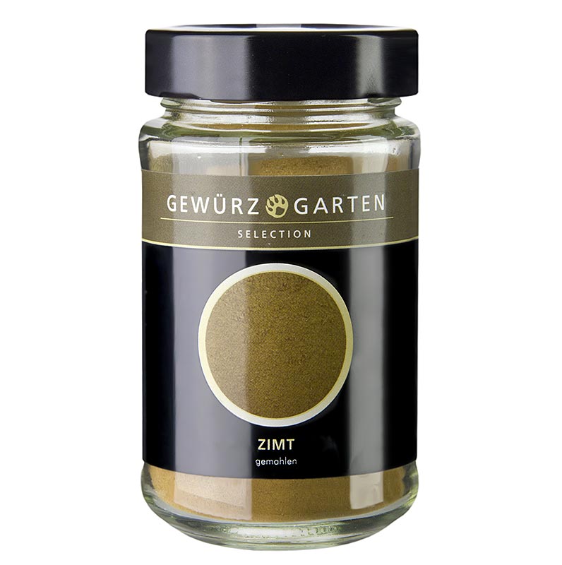 Spice Garden Cinnamon, malt, Padang Cassia vera, opprinnelse Indonesia - 120 g - Glass