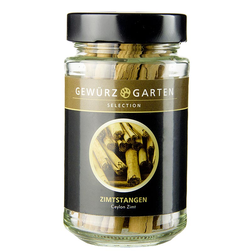 Ramas de canela de jardin de especias, enteras, aproximadamente 8-10 piezas, Ceilan / Sri Lanka - 50 gramos - Vaso Ramas de canela de jardin de especias, enteras, aproximadamente 8-10 piezas, Ceilan / Sri Lanka - 50 gramos - Vaso
