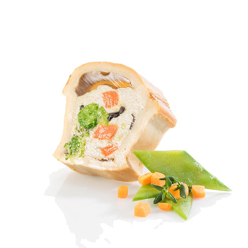 Pate di tacchino e verdure, con copertura di pasta - 620 g - Guscio in PE