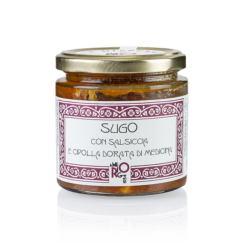 Sugo con salsiccia e cipolla - Salsiccia und Zwiebelsauce, Amerigo - 200 g - Glas Sugo con salsiccia e cipolla - Salsiccia und Zwiebelsauce, Amerigo - 200 g - Glas