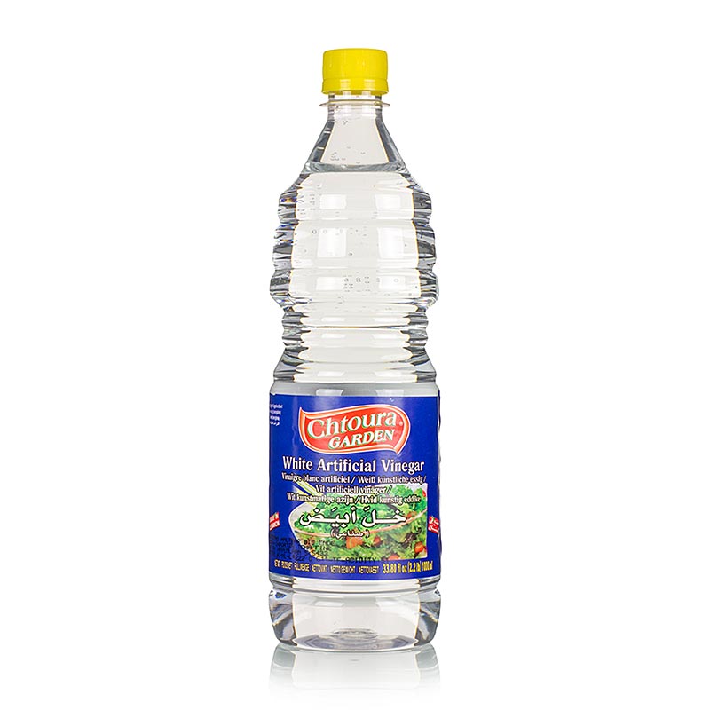 Hvit eddik, 5 % syre, Chtoura Garden - 1 liter - Flaske