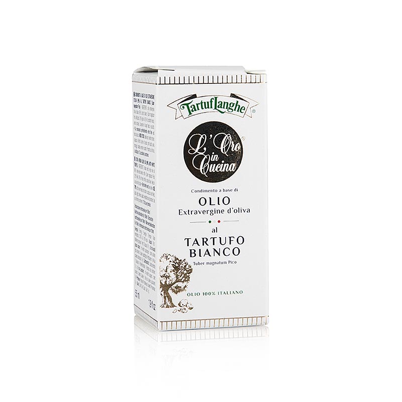 Minyak zaitun dara tambahan L`Oro di Cucina dengan truffle putih dan aroma, Tartuflanghe - 55ml - Botol