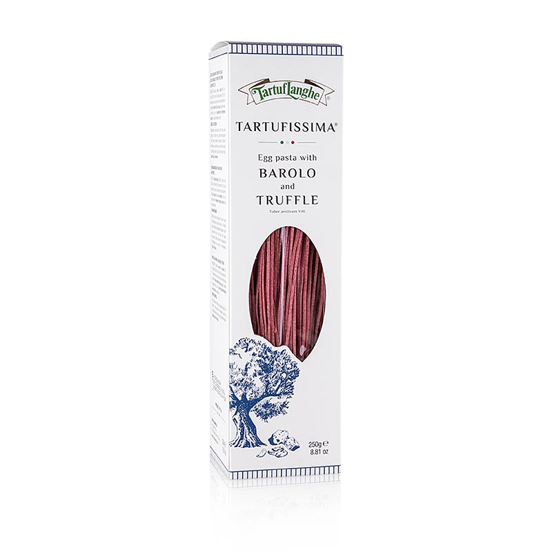 Pasta truffle, Barolo / wain merah, dengan 3% truffle musim panas, Tartuflanghe - 250 g - kadbod