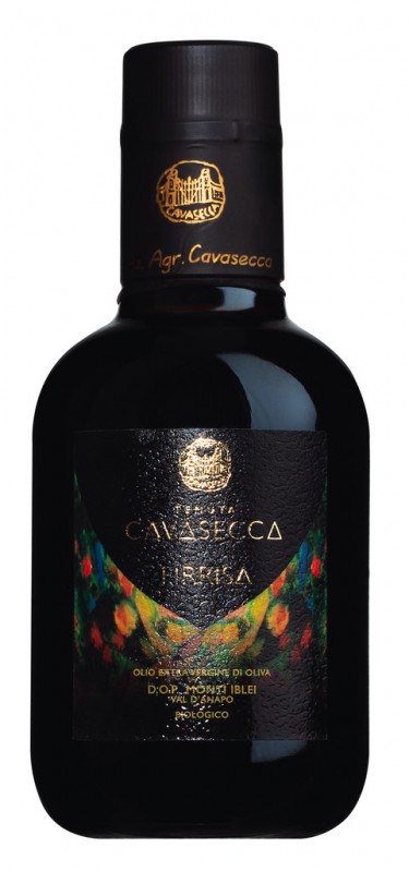 Firrisa - Olio extra virgine di oliva, ecologico, Aceite de oliva virgen extra ecologico, Tenuta Cavasecca - 250ml - Botella Firrisa - Olio extra virgine di oliva, ecologico, Aceite de oliva virgen extra ecologico, Tenuta Cavasecca - 250ml - Botella