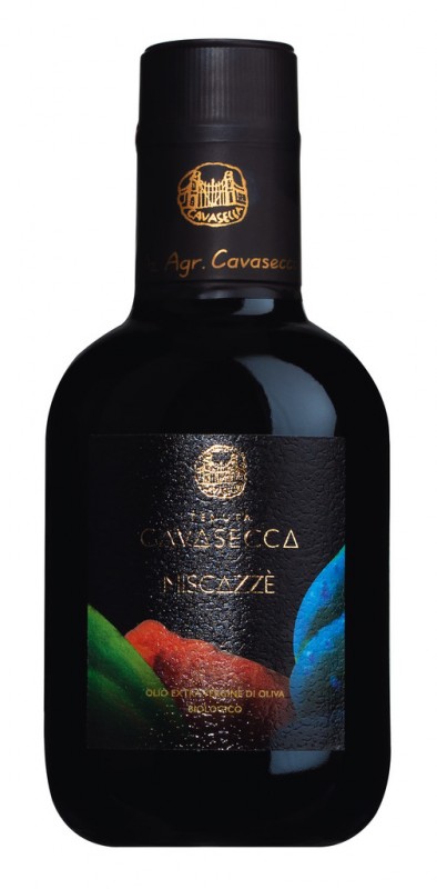 Miscazze - Olio extra vergine di oliva biologico, Olio extra vergine di oliva biologico, Tenuta Cavasecca - 250 ml - Bottiglia