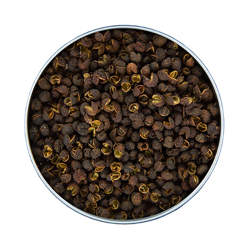 Timut pepper fra Nepal, hel, apnet, Old Spice Office, Ingo Holland - 40 g - kan