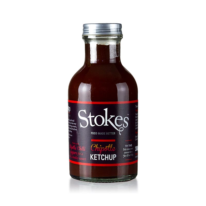 Stokes Chipotle Ketchup, scharf - 245 ml - Flasche
