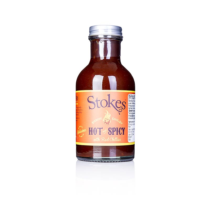 Stokes BBQ Sauce, Hot & Spicy, mit Chilli - 267 ml - Flasche Stokes BBQ Sauce, Hot & Spicy, mit Chilli - 267 ml - Flasche